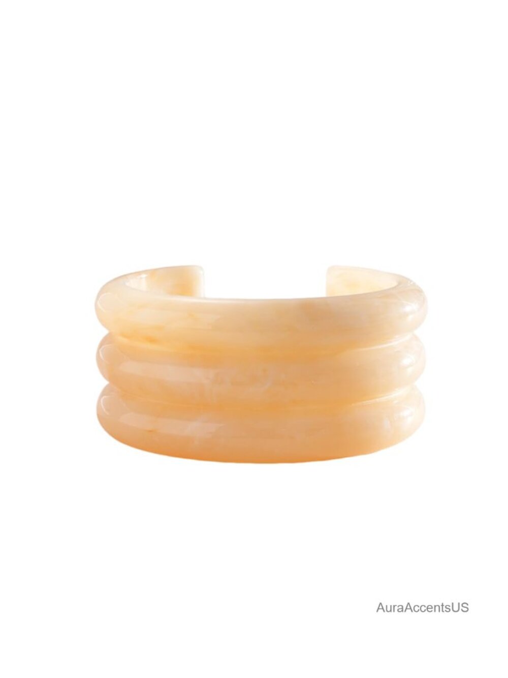 Chunky Acrylic Resin Open Cuff Bracelet Wide Geometric Bangle for Women